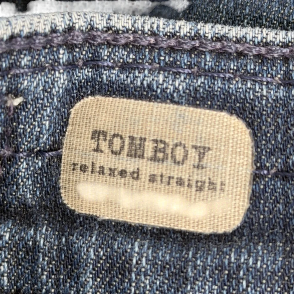 AG Adriano Goldschmied Tomboy Jeans Womens 25 Blue Relaxed Straight Leg